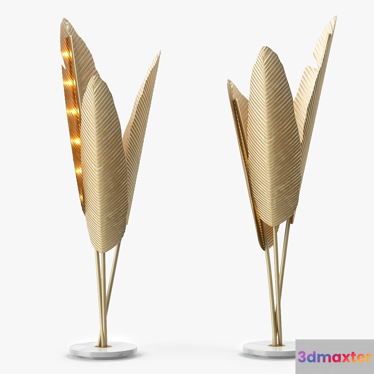 Ginger and Jagger Bananas Floor Lamp - No.2 3D Max