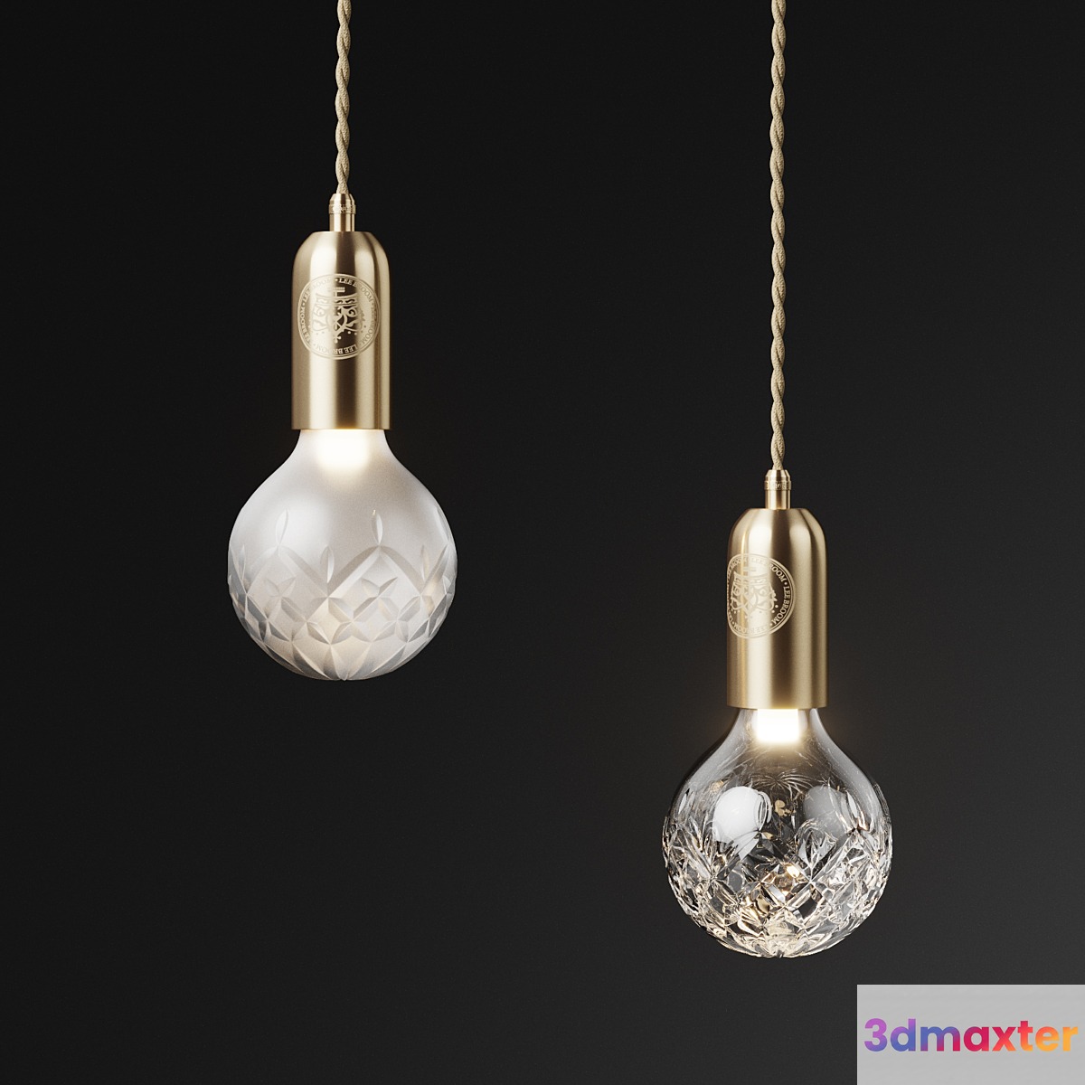 Lee Broom Frosted _ Clear Crystal Bulb & Pendant
