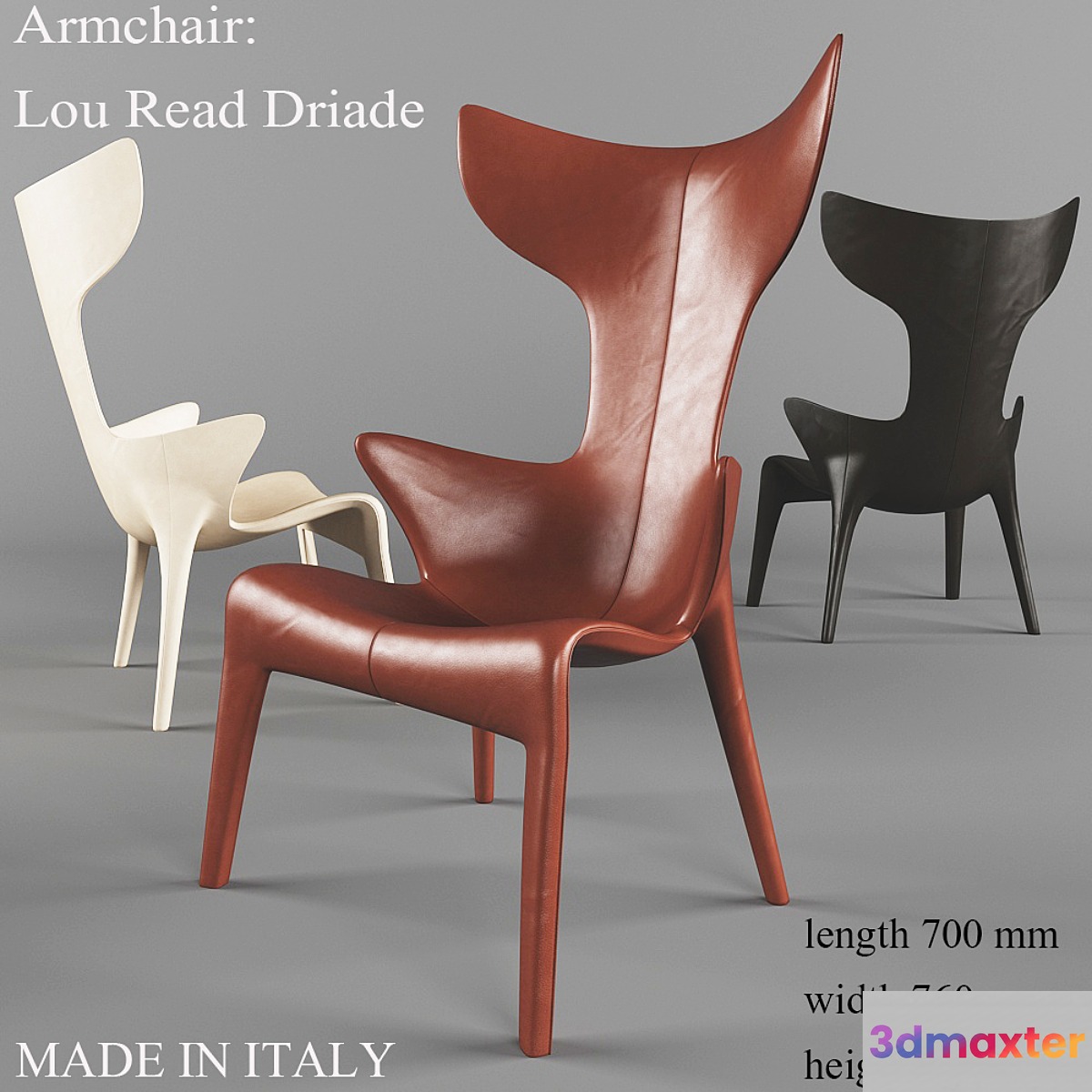 Armchair_Lou_Read_Driade 3D Max
