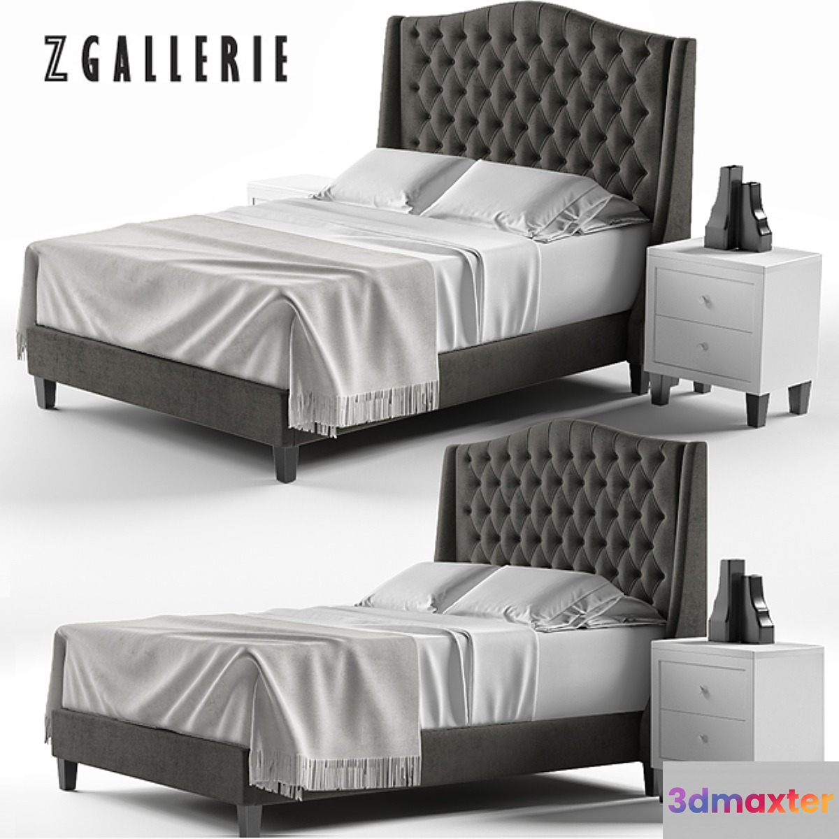 Scarlett Tufted Bed - No.3