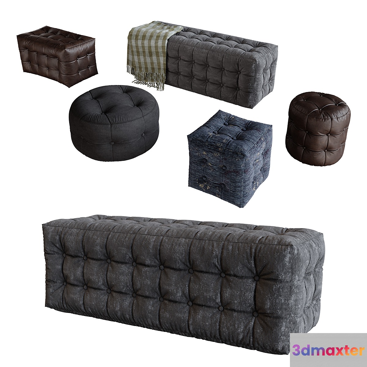 Pouf Set - No.2