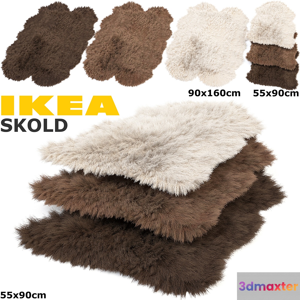 IKEA SKOLD (SKOLD) RUGS SET 3D Max