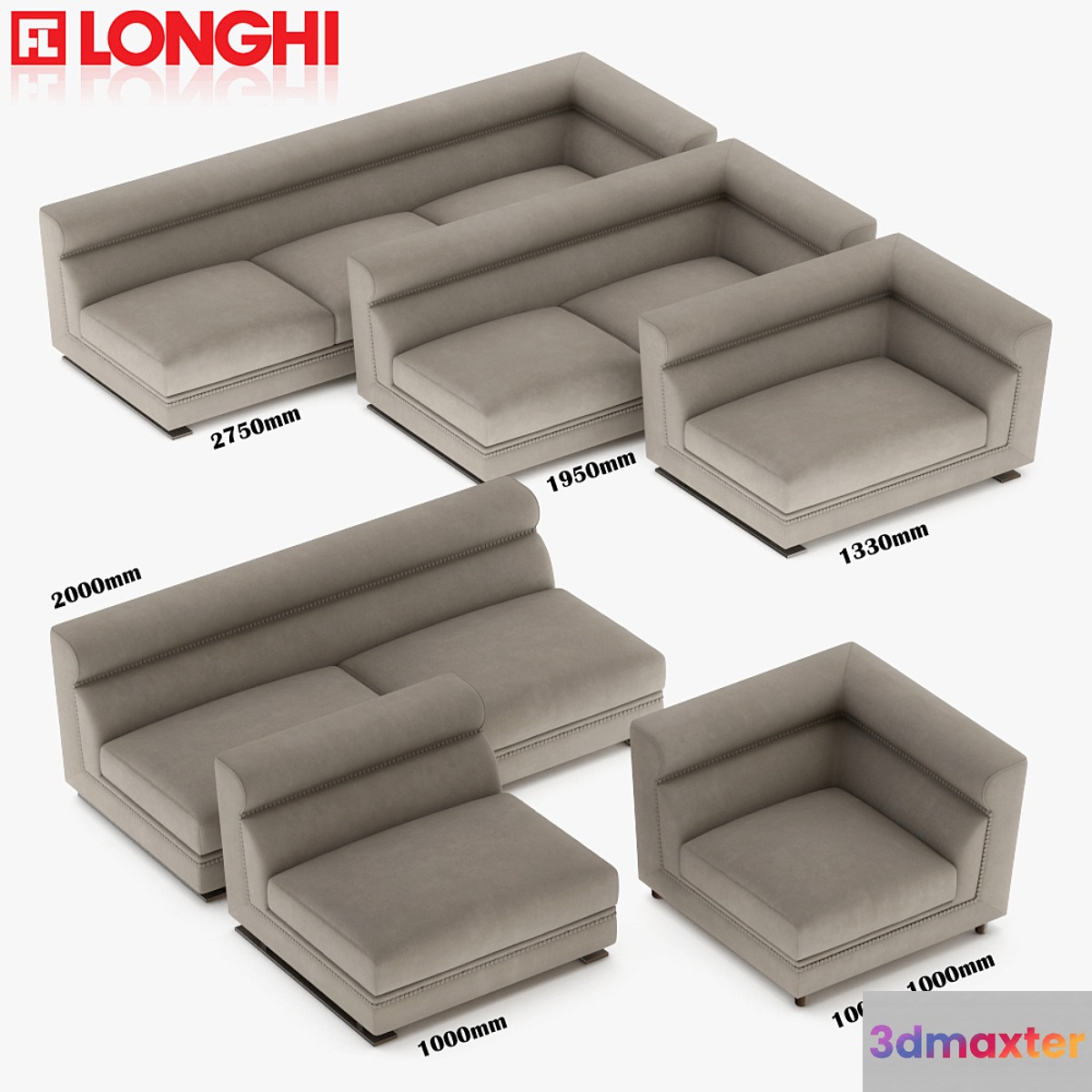 Ansel - Longhi - Sectional Sofa