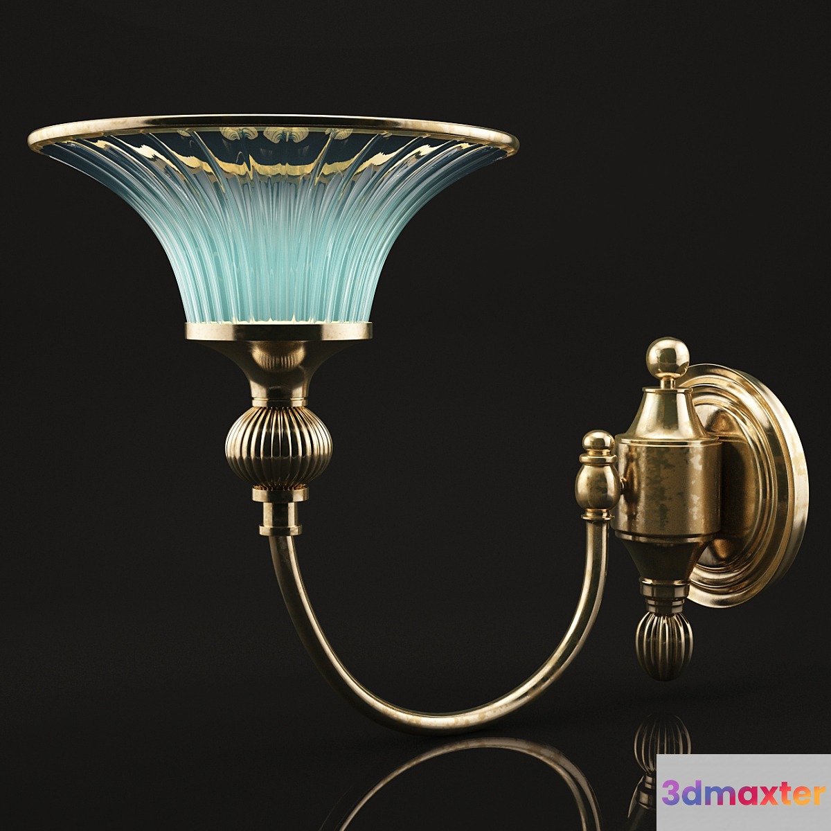 wall brass lamp 3D Max