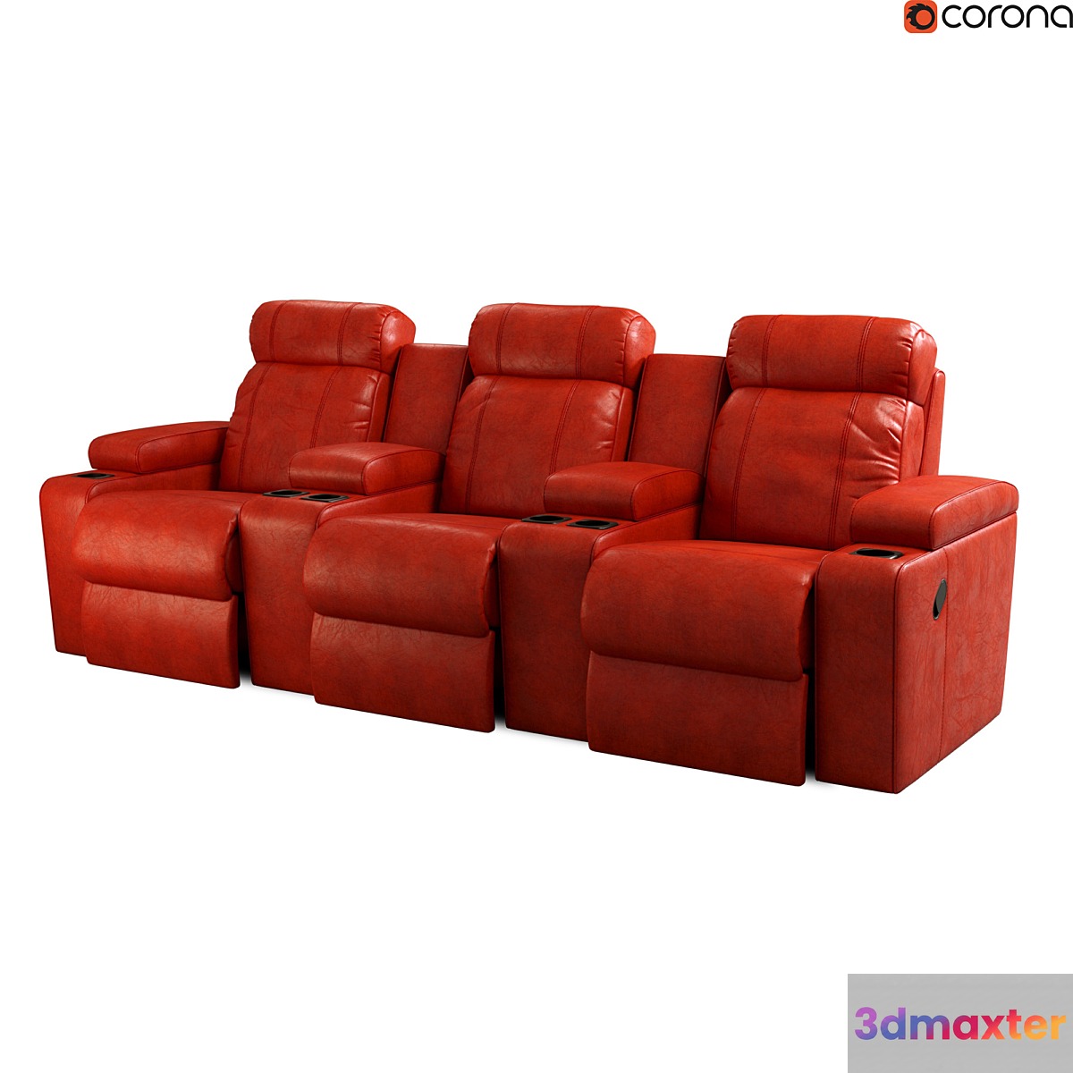 Home cinema chair 3D Max