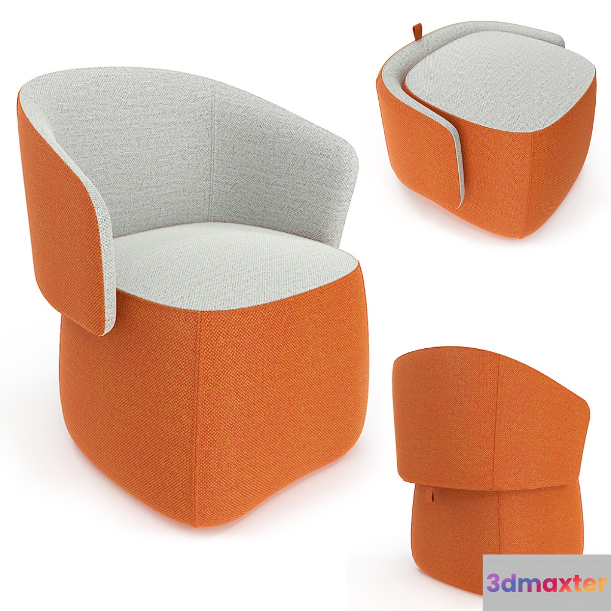 Haworth Openest Chick Pouf 3D Max