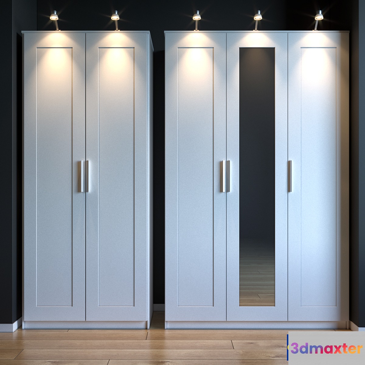 Ikea cabinet BRIMNES 3D Max