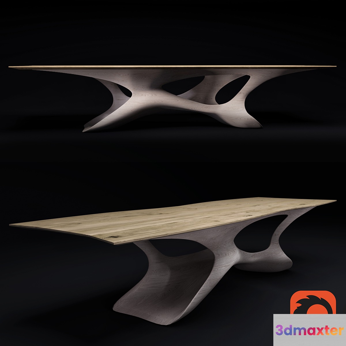 Dining table Erosion II 3D Max