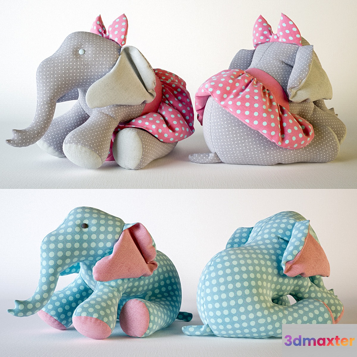 The elephants 3D Max
