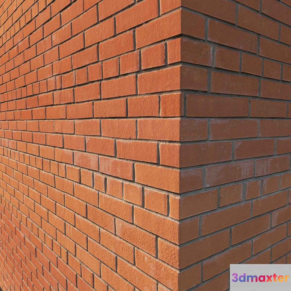 Red facing brick 3D Max