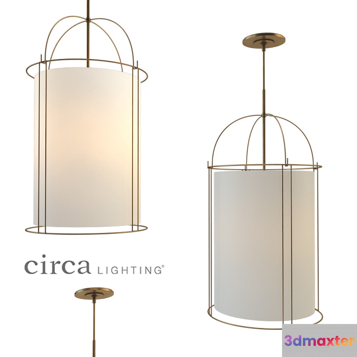 Capitol Narrow Lantern 3D Max