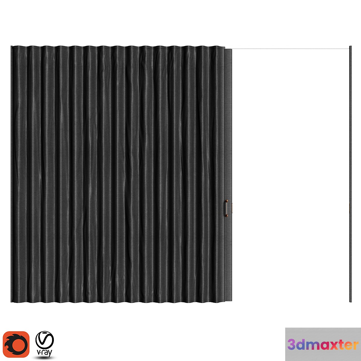 Soft sliding partition 3D Max