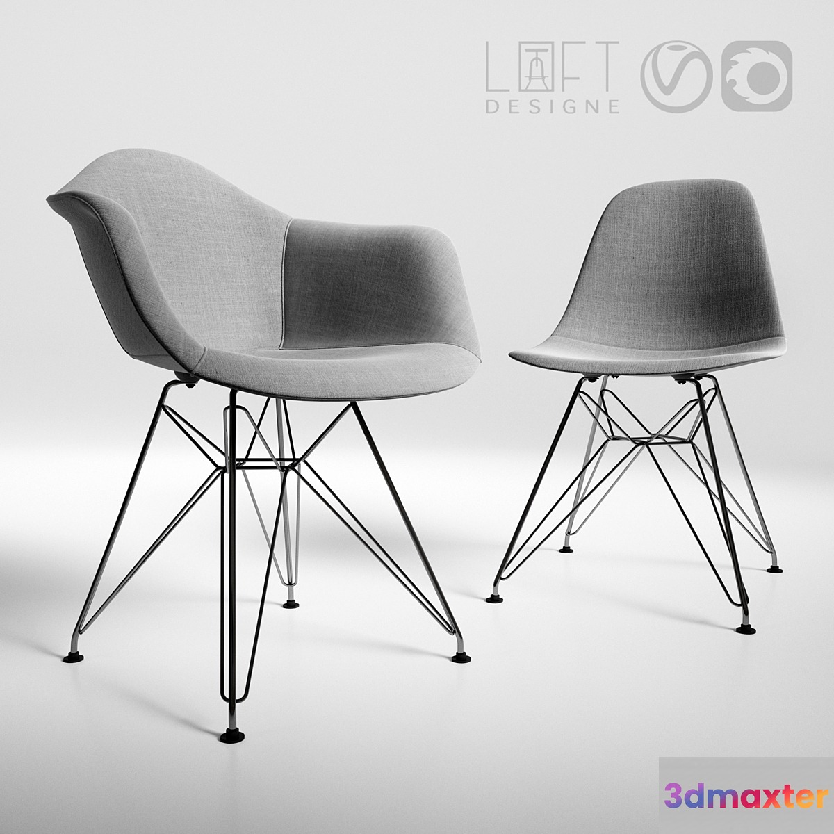 Loftdesigne chairs model 3565 3566