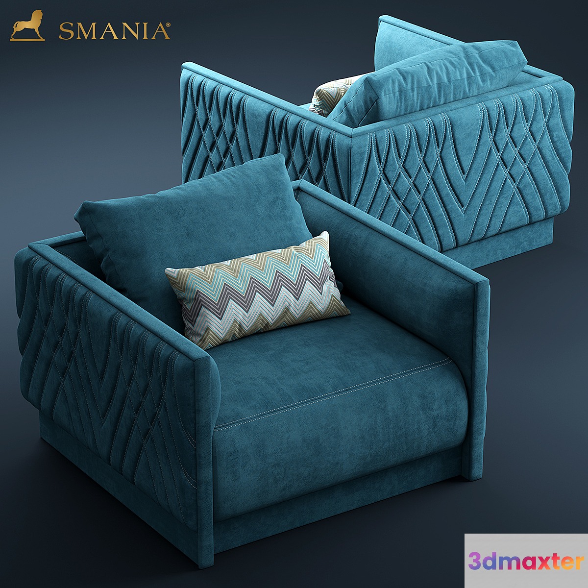 Armchair smania Miami 3D Max