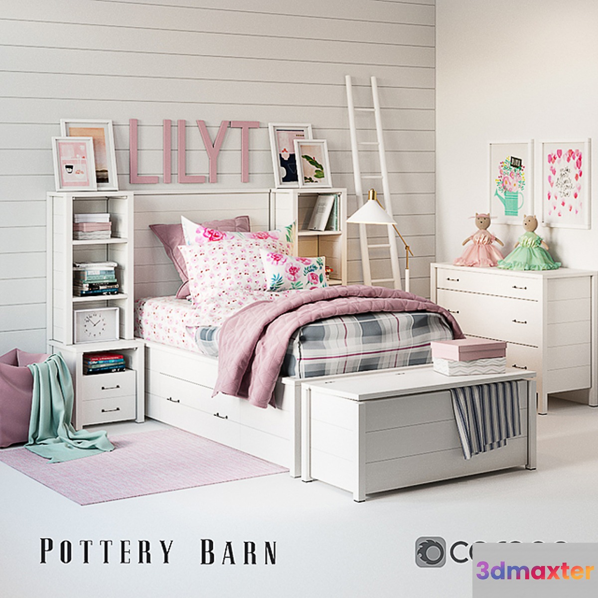 Set for baby Girl Plaid bedroom