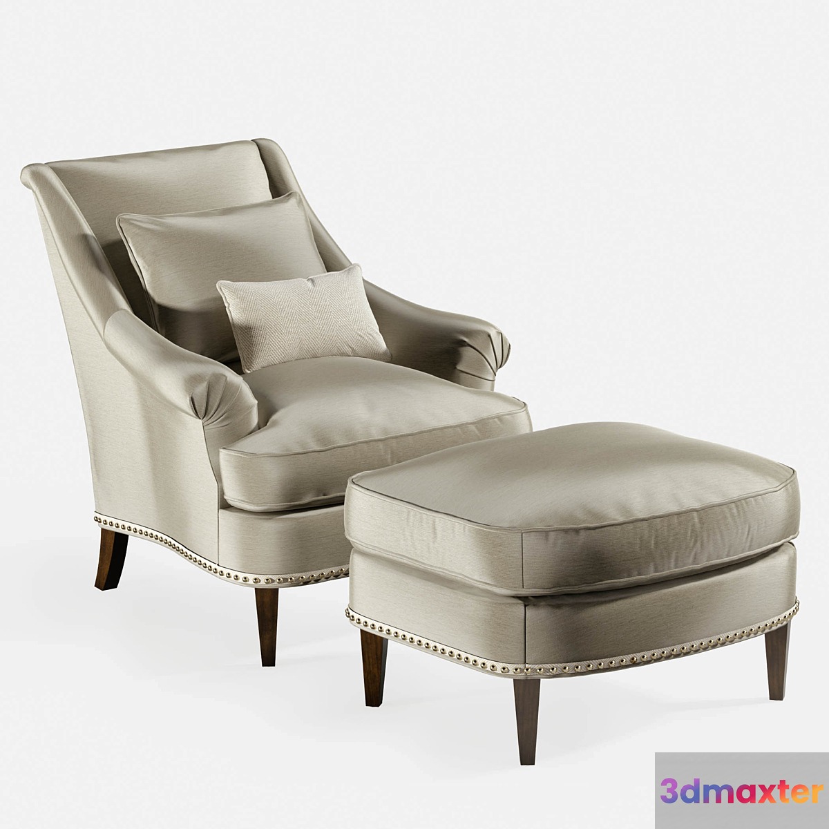 Marler chair and ottoman