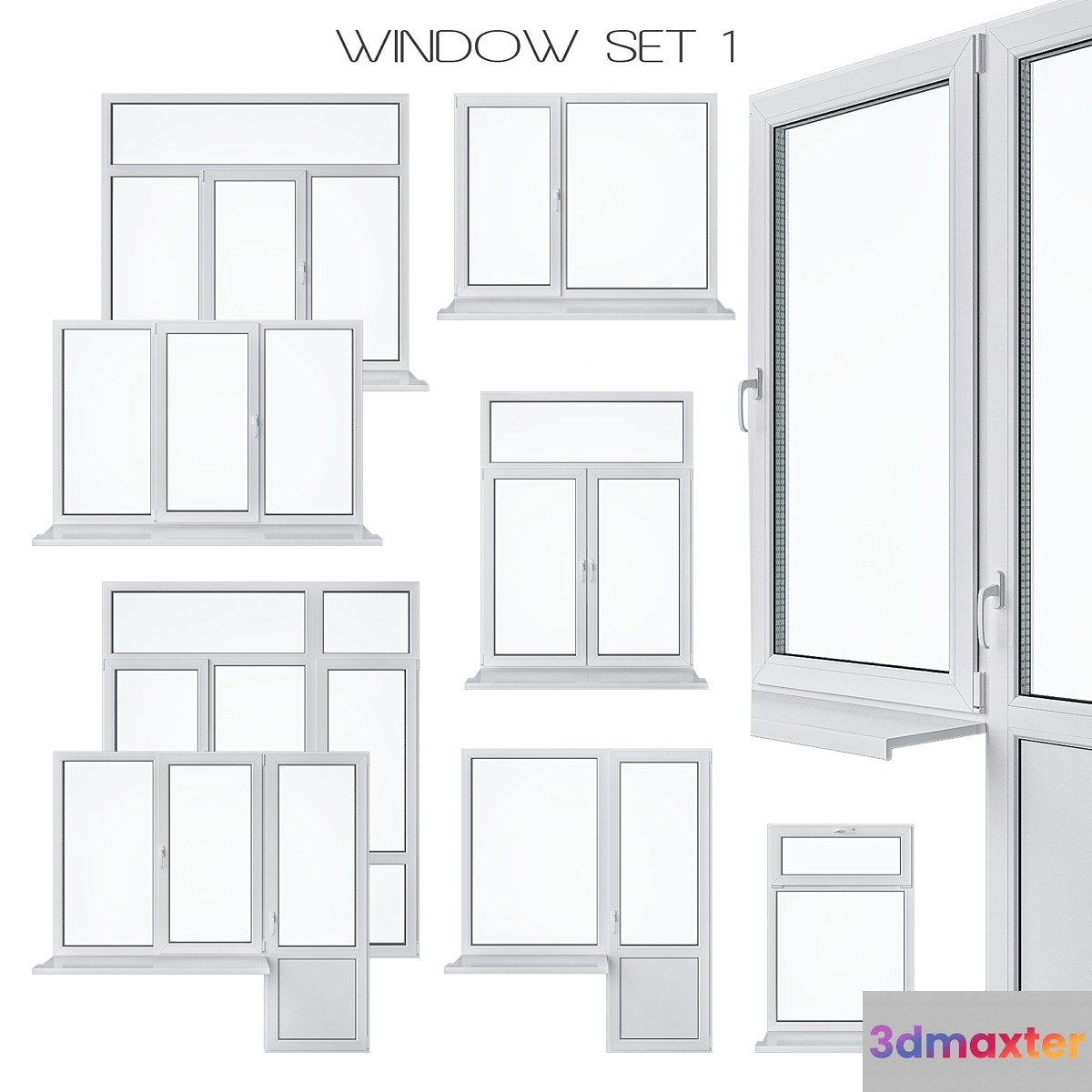 Window Set 1 - No.2 3D Max