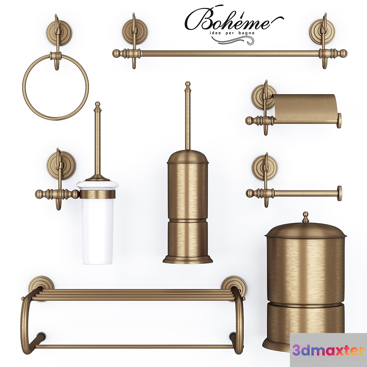 Boheme Medici Accessories Set 3 3D Max