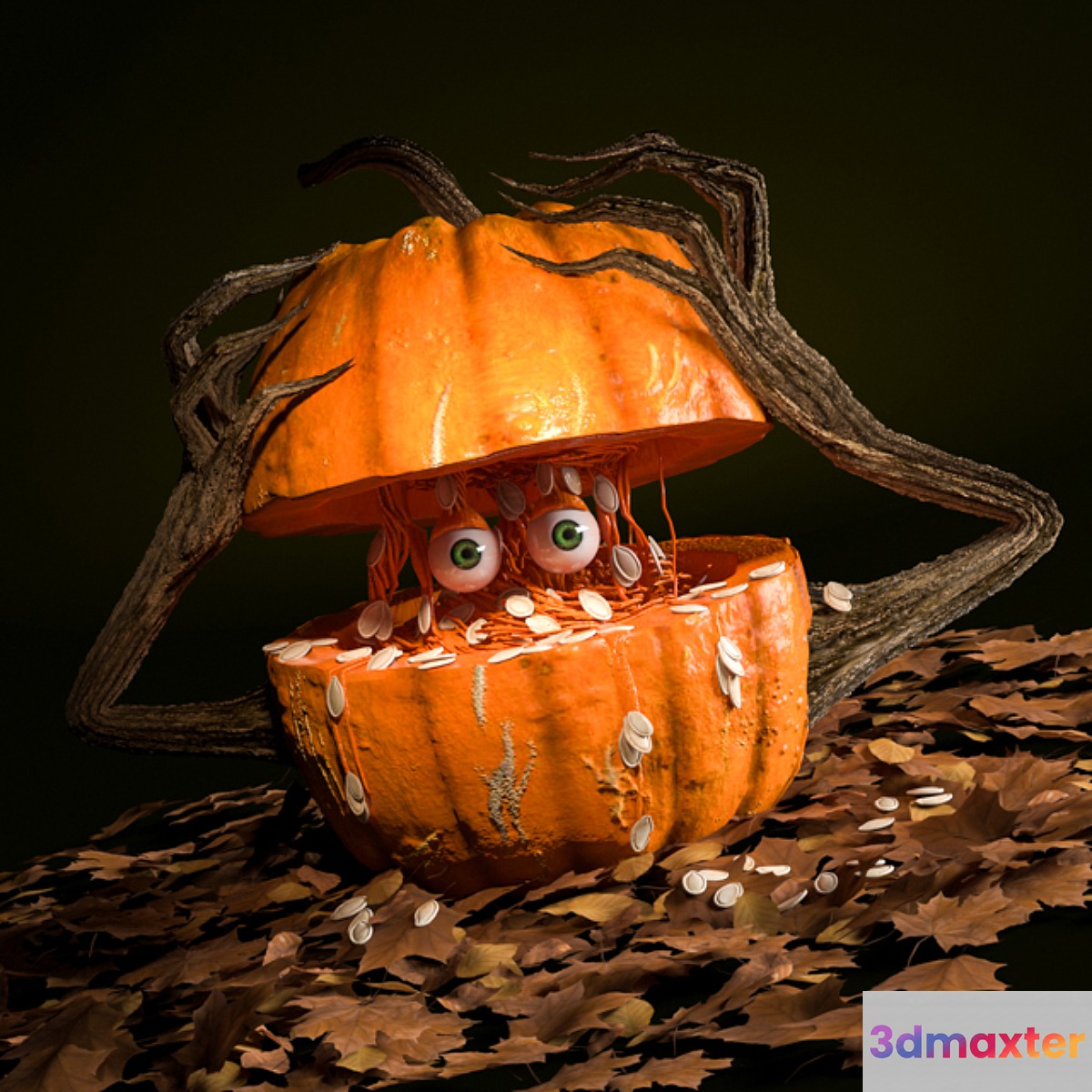 Pumpkin Monster 3D Max