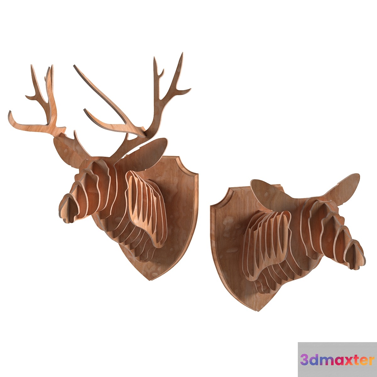 Head of a deer 3D Max