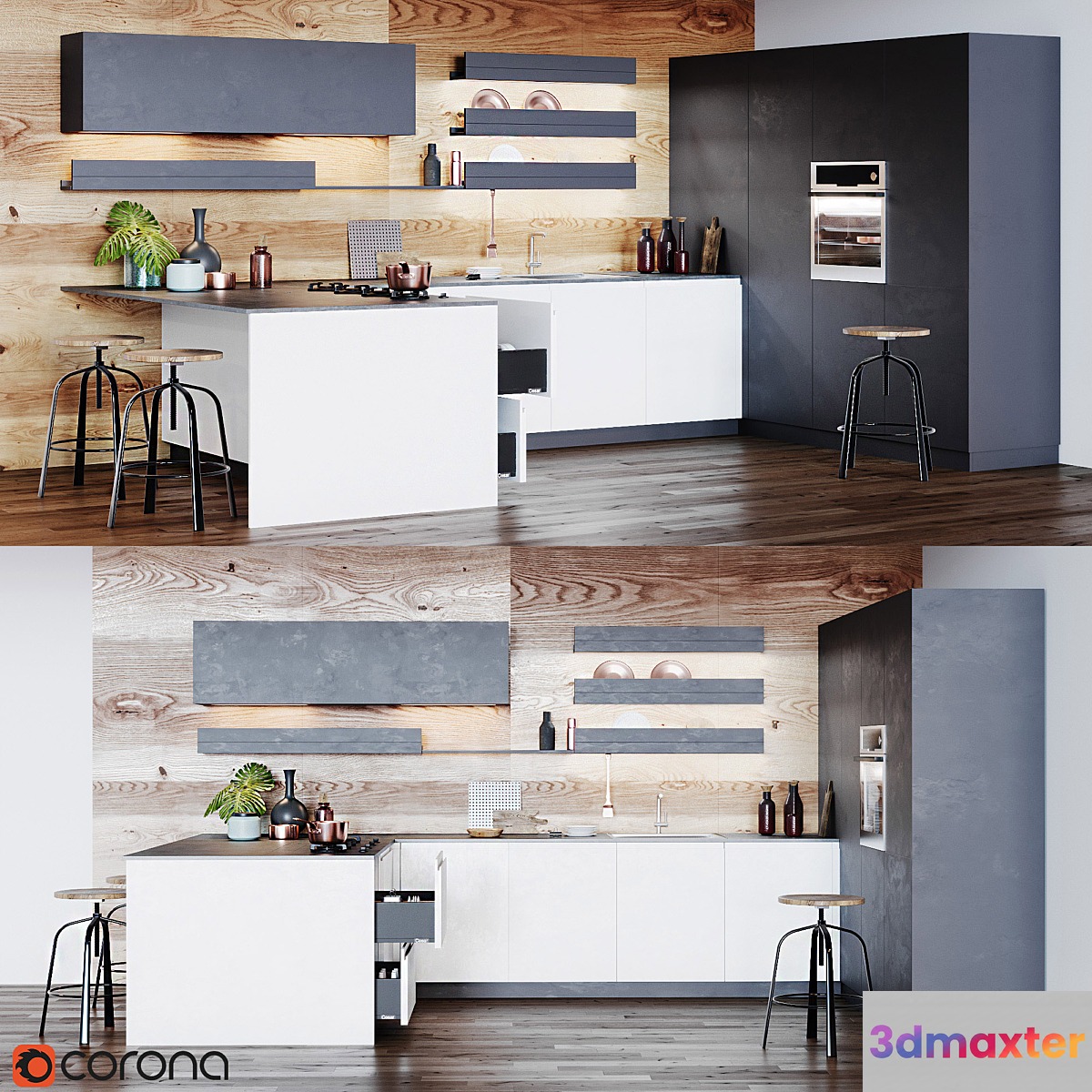 Kitchen Cesar Arredamenti 3D Max