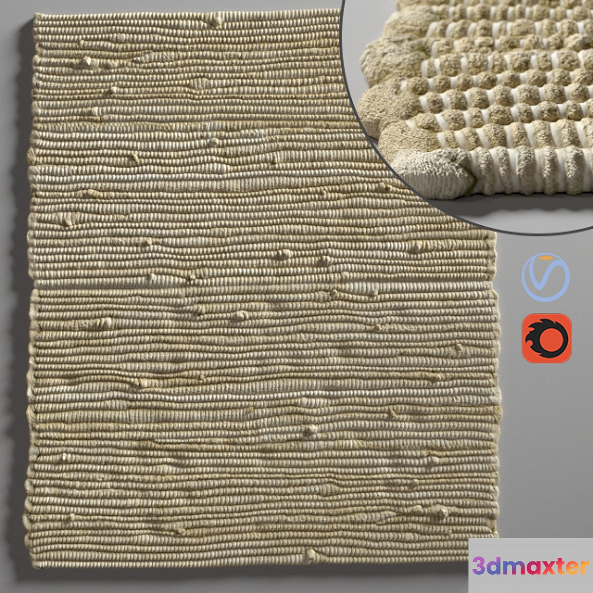 Rope carpet 3D Max