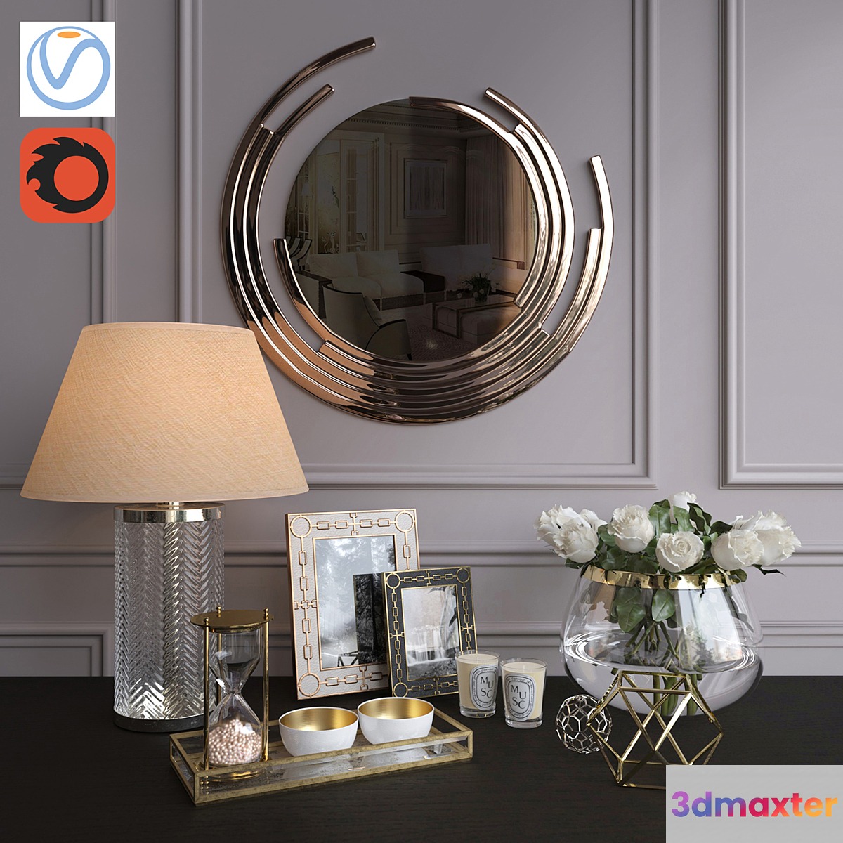 Decorative set 1 (Vray + Corona)