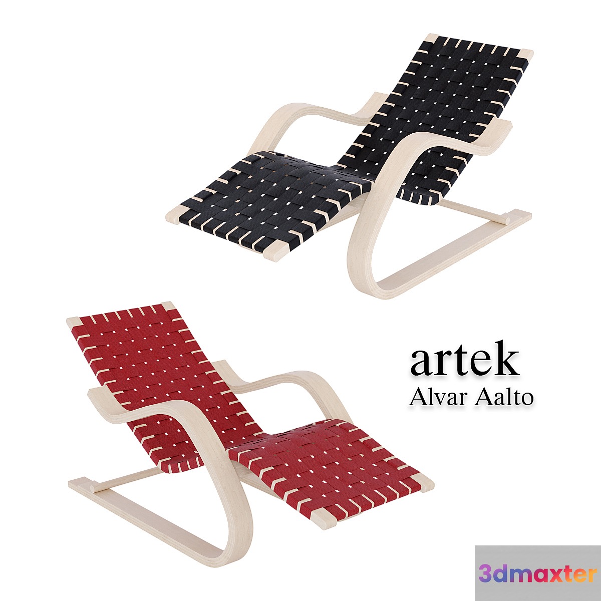 Alvar Aalto Lounge Chair 43 3D Max