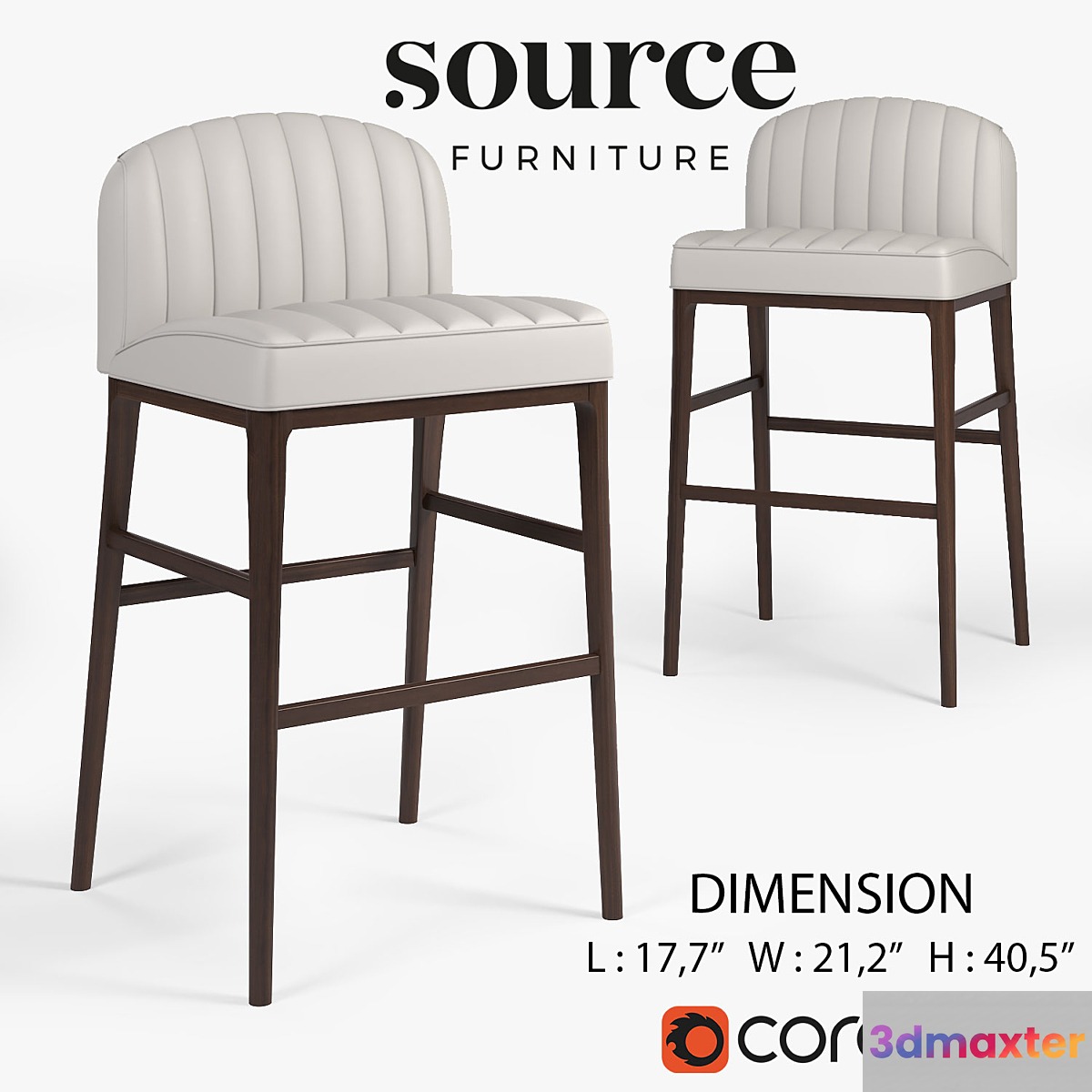 PARIGI BARSTOOL SF6T 3D Max