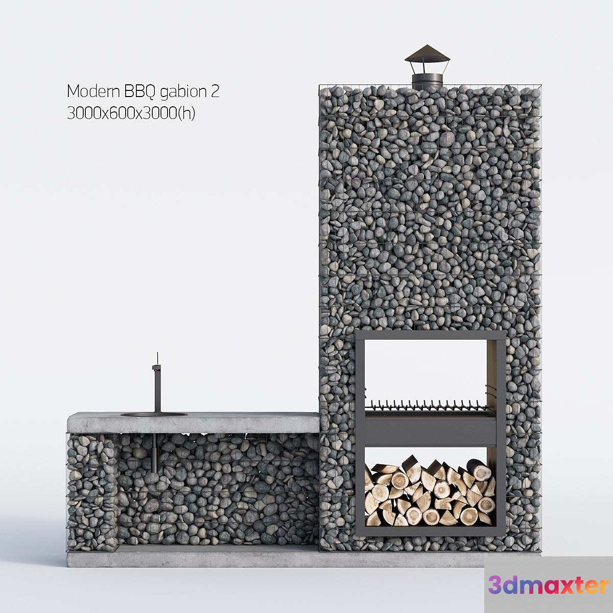 Modern barbecue from Gabion 2