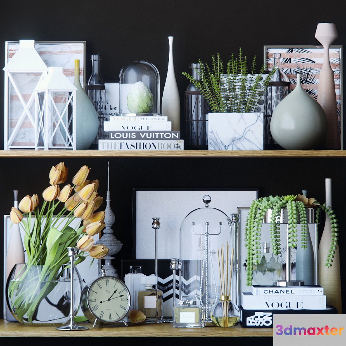 Black and white decor set 3