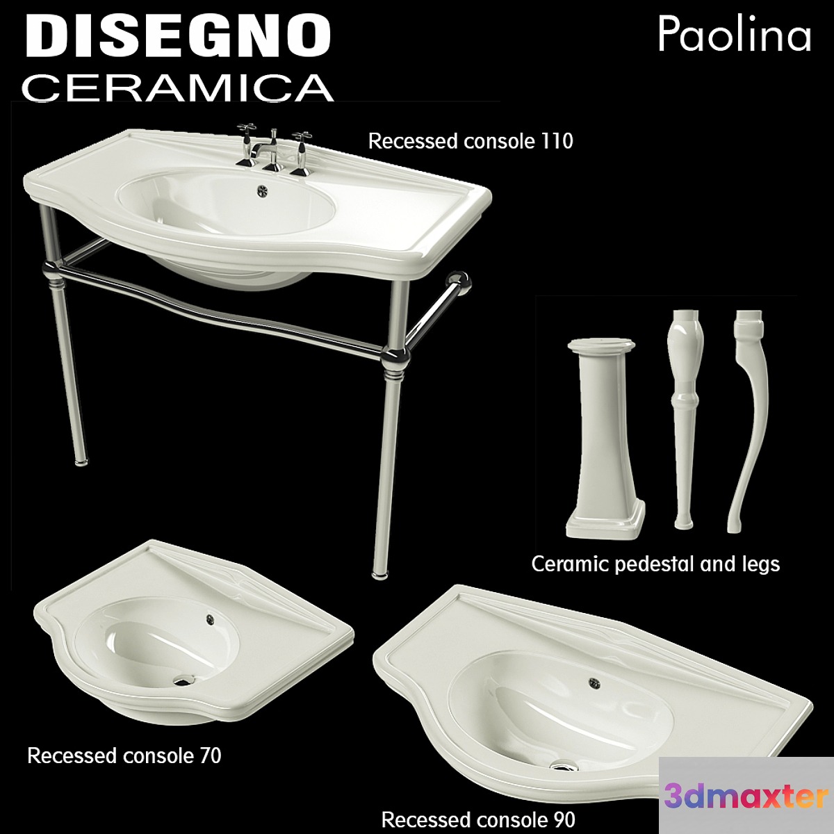 Washbasins_Paolina 3D Max