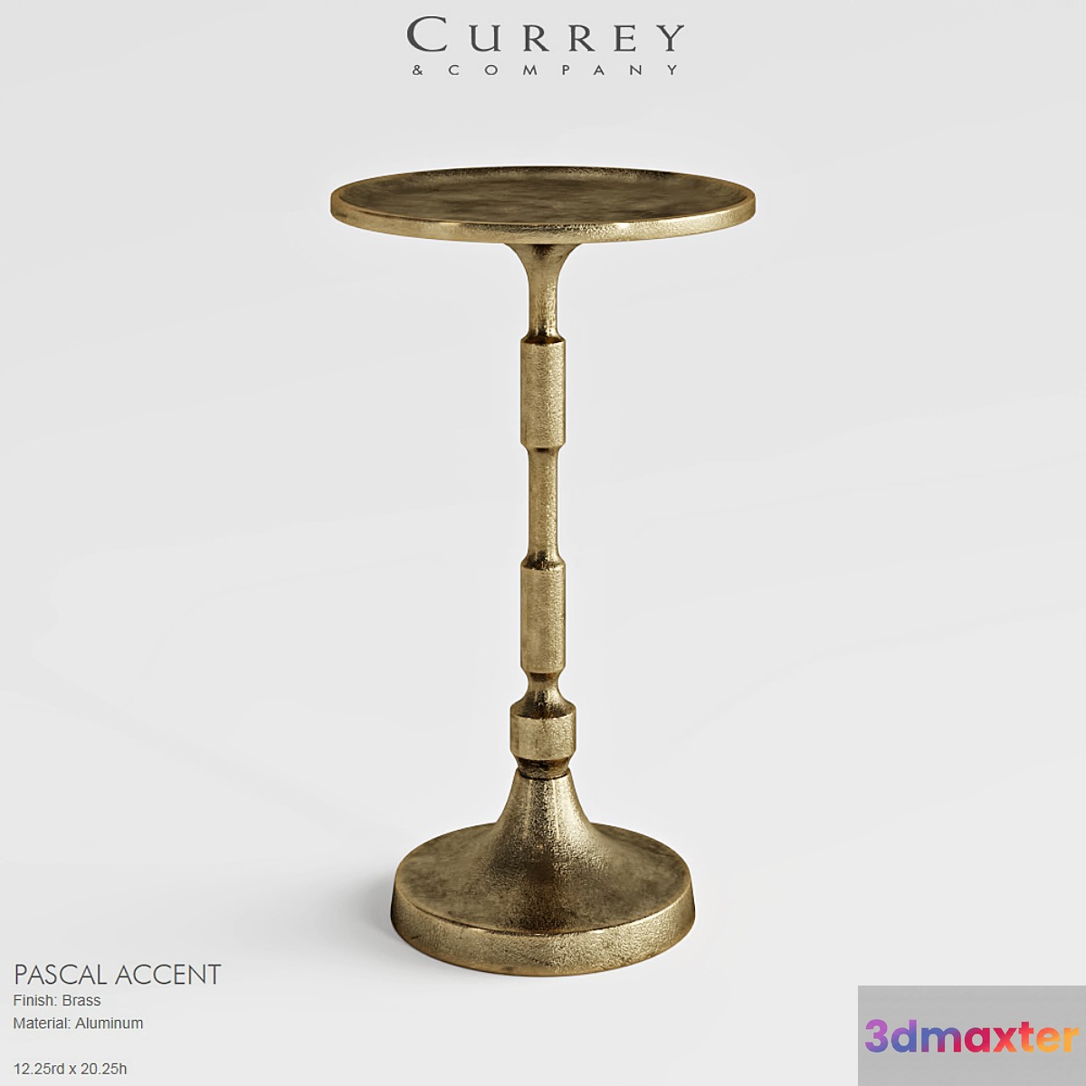Currey Pascal Accent table 3D Max