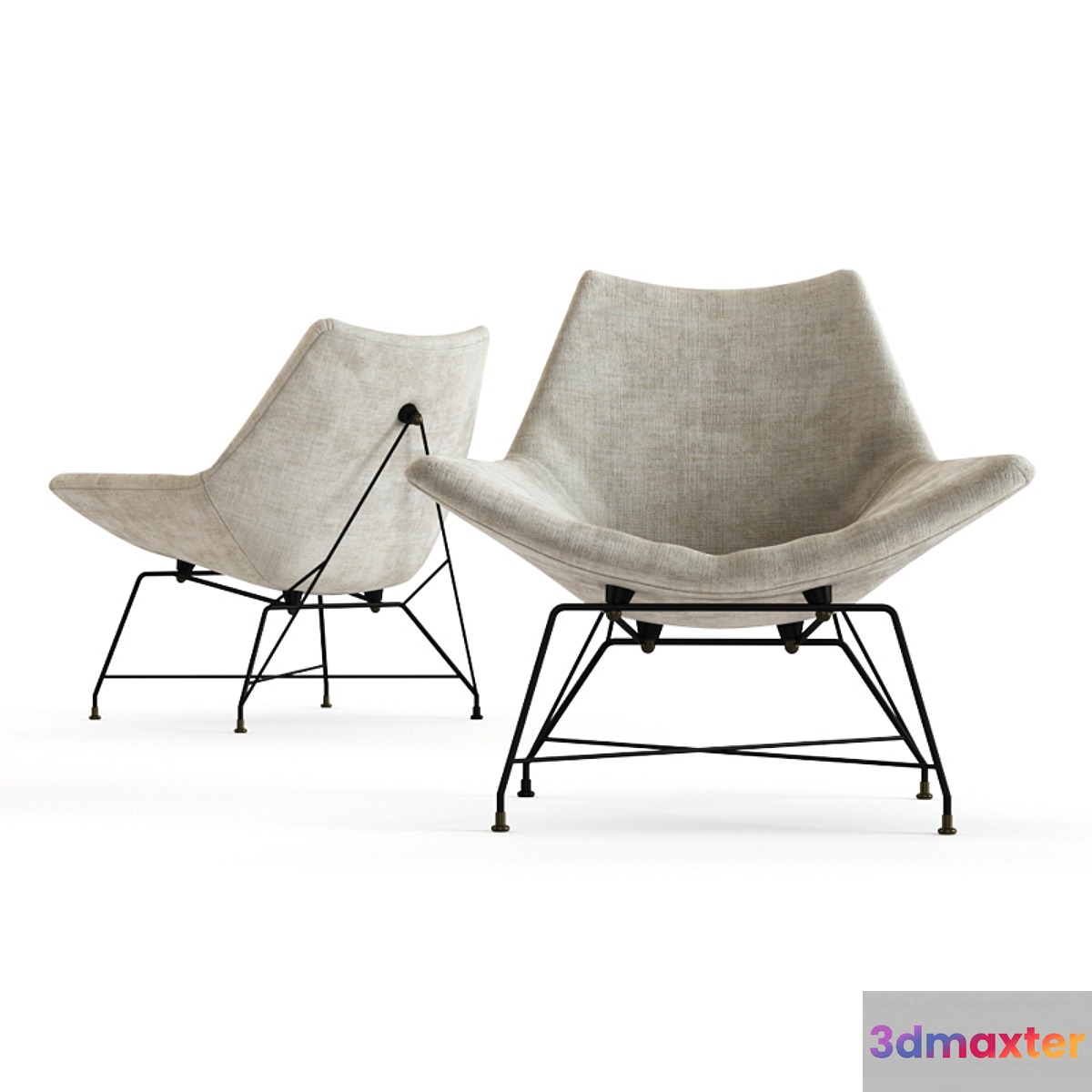Augusto Bozzi - Easy Chair 3D Max