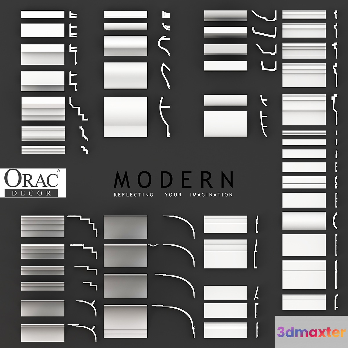 Collection of moldings cornices and skirting boards Orac Decor Modern (51 profile)
