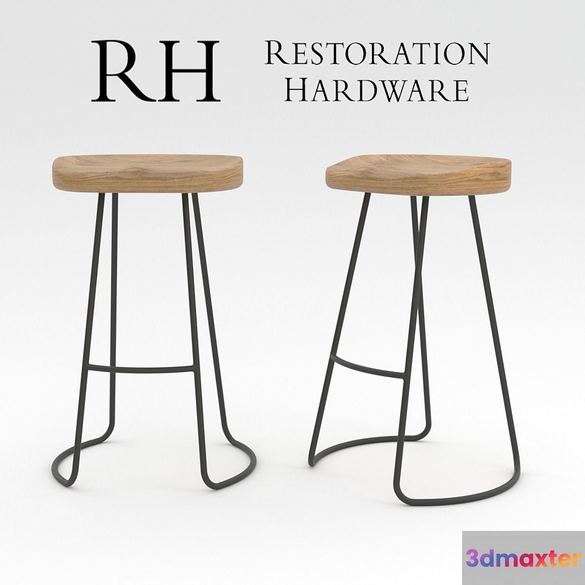 Restoration Hardware 1950S TRACTOR SEAT STOOL 3D Max