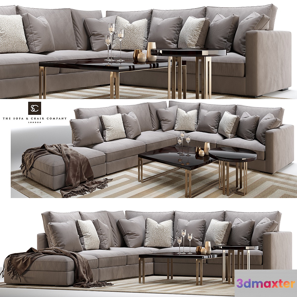 Henley modular sofa and side _ coffee table - No.3