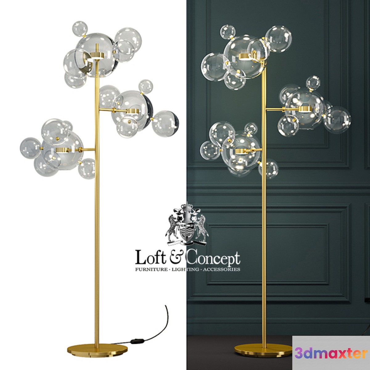 TORCHER GIOPATO & COOMBES BOLLE BLS 14 FLOOR LAMP 3D Max