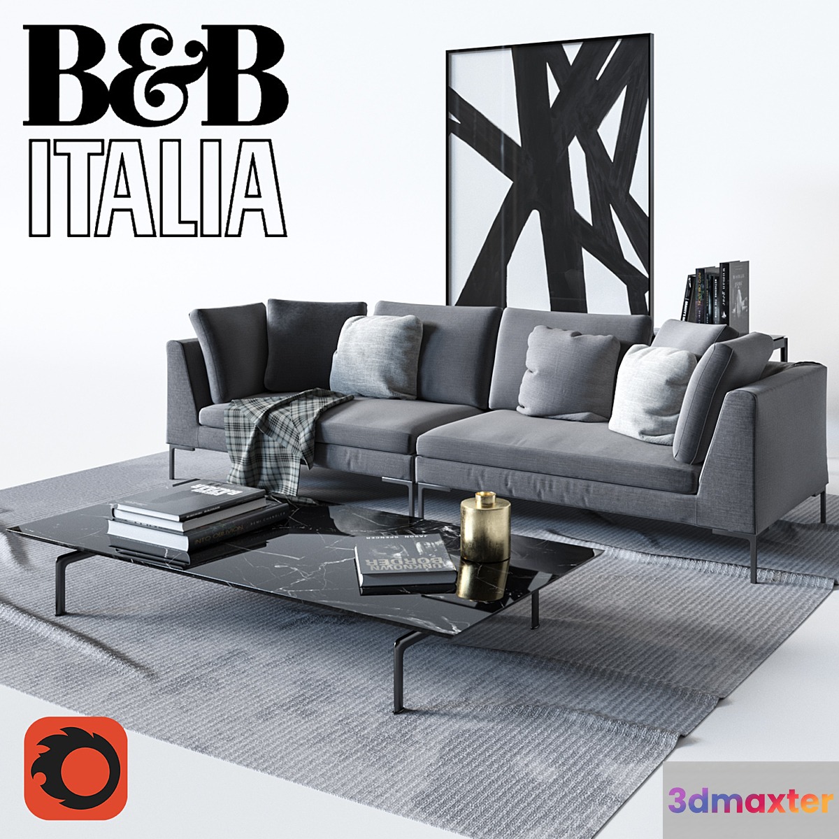 B & B Italia Sofa Charles