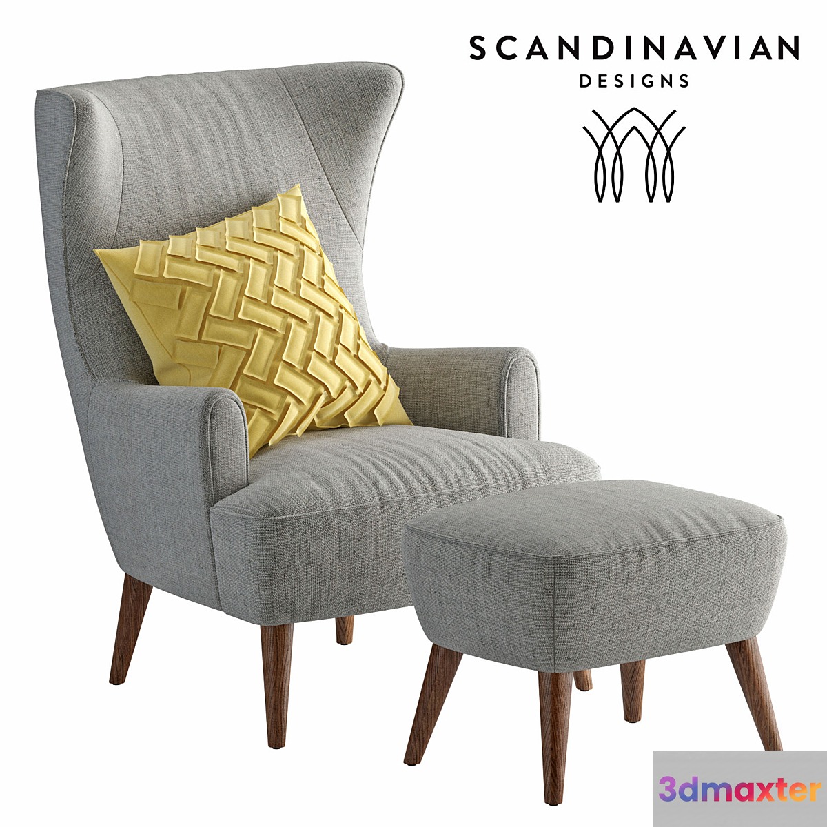armchair Scandinavian Designs Katja High Back