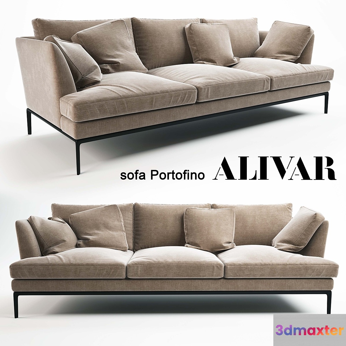 ALIVAR sofa Portofino 3D Max