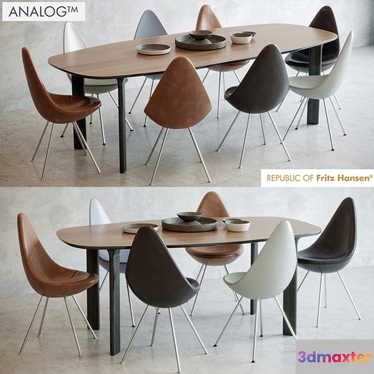 Analog table Drop chair - No.3