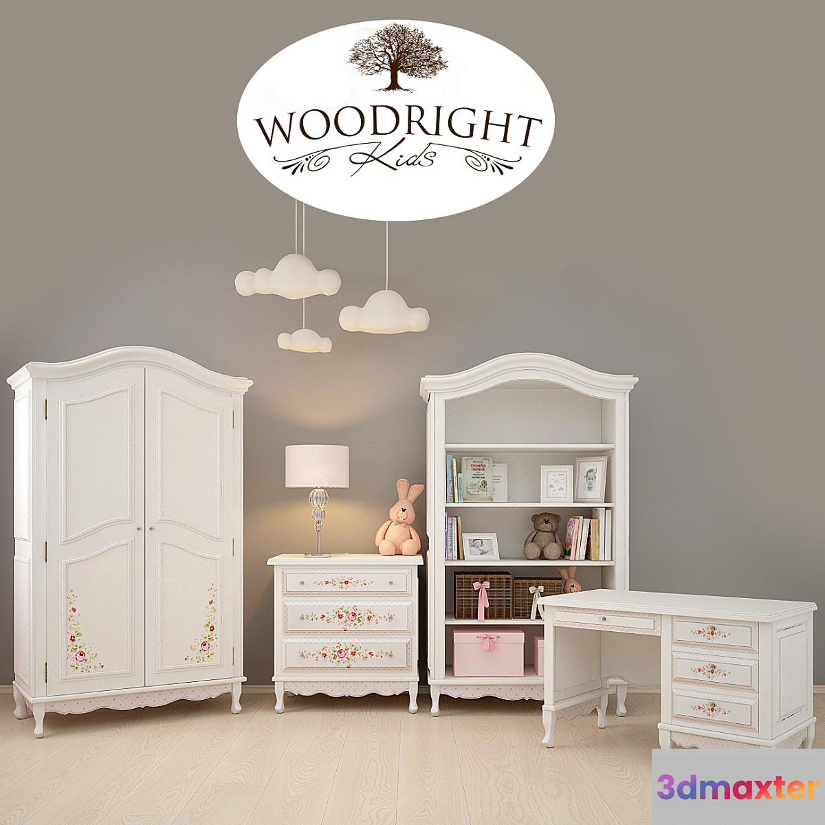 furniture Woodright Kids 3D Max