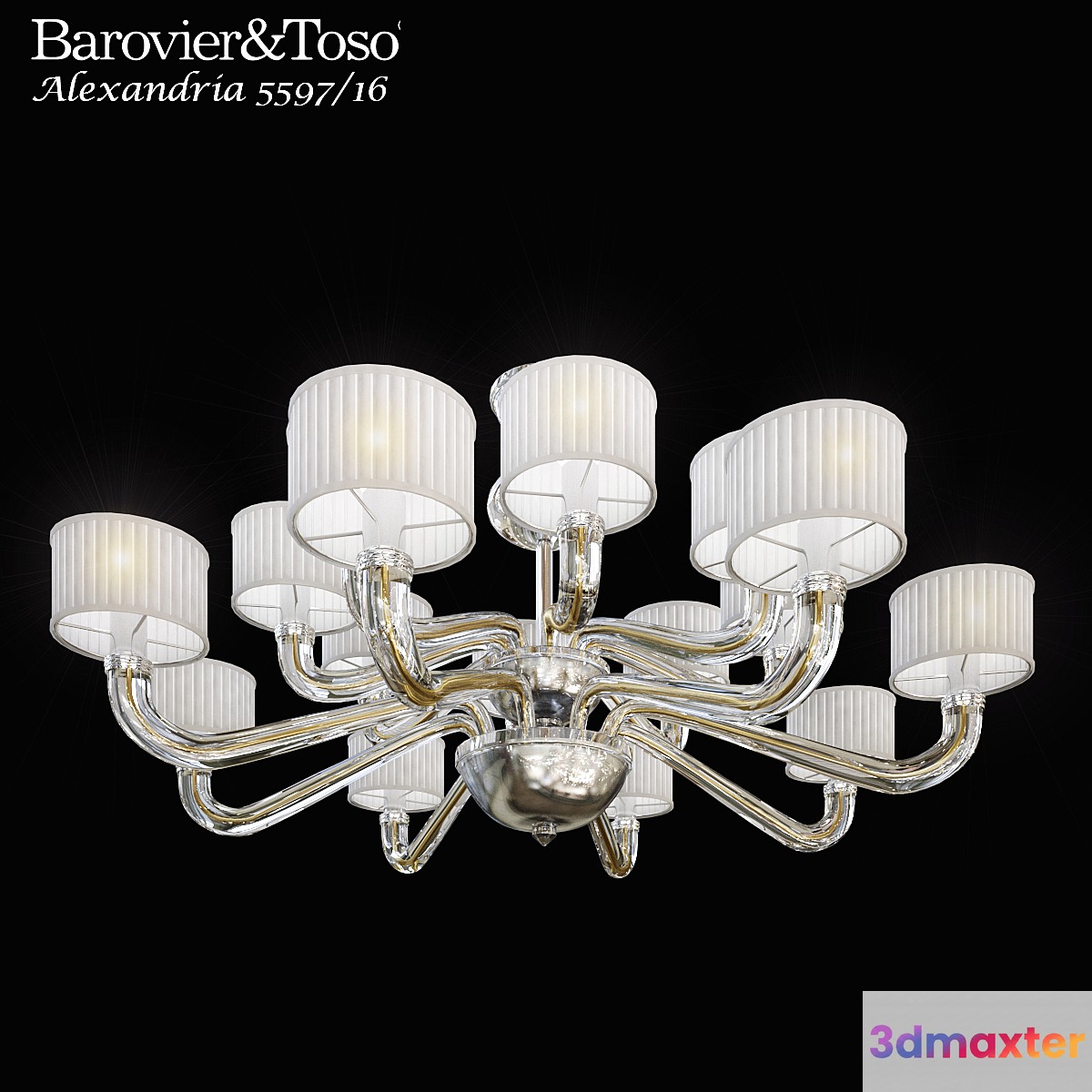 chandelier Barovier & Toso Alexandria 5597_0816