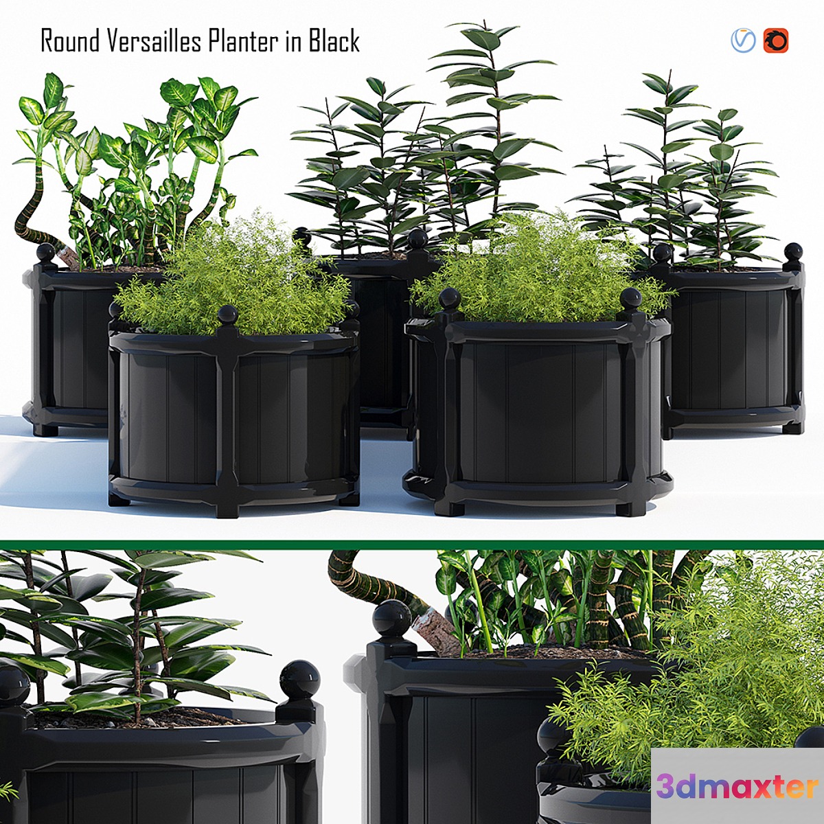 Round versailles planter 2 - No.2