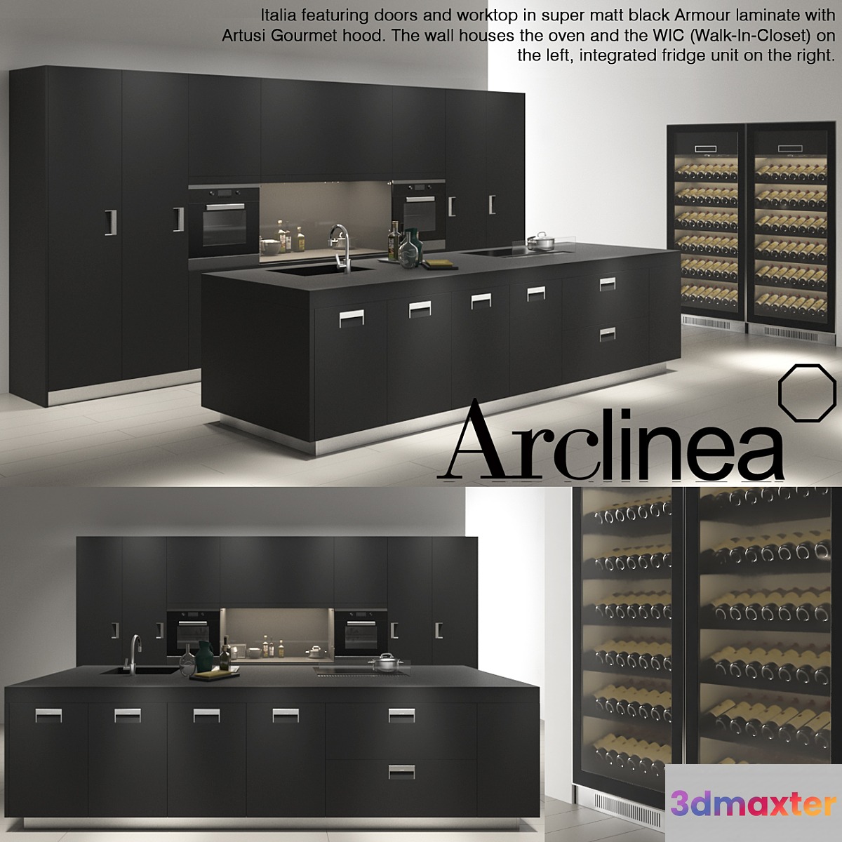 Arclinea italia black armor