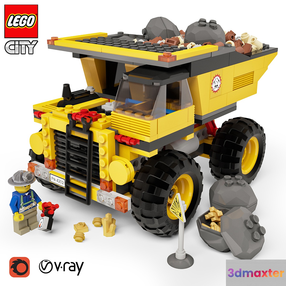 LEGO - Mining Truck №4202 3D Max