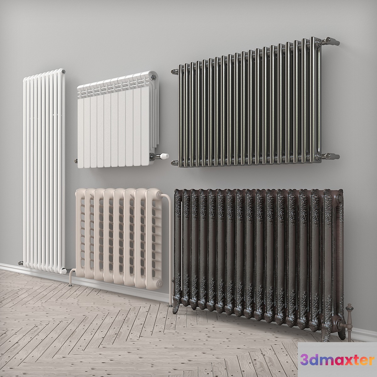 Heating set 3D Max