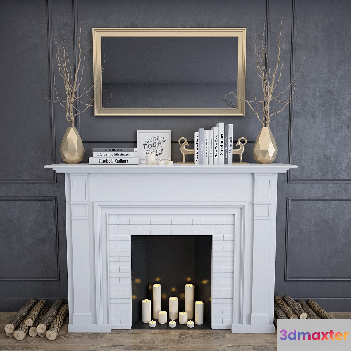 Fireplace 9 3D Max