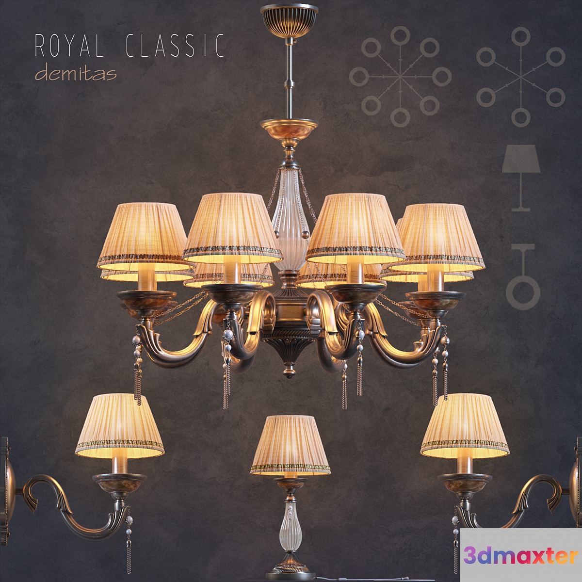 Maytoni COLLECTION: ROYAL CLASSIC SERIES: DEMITAS 3D Max